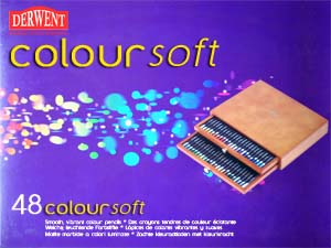 Színes Ceruzakészlet fadobozban 48db Derwent Coloursoft